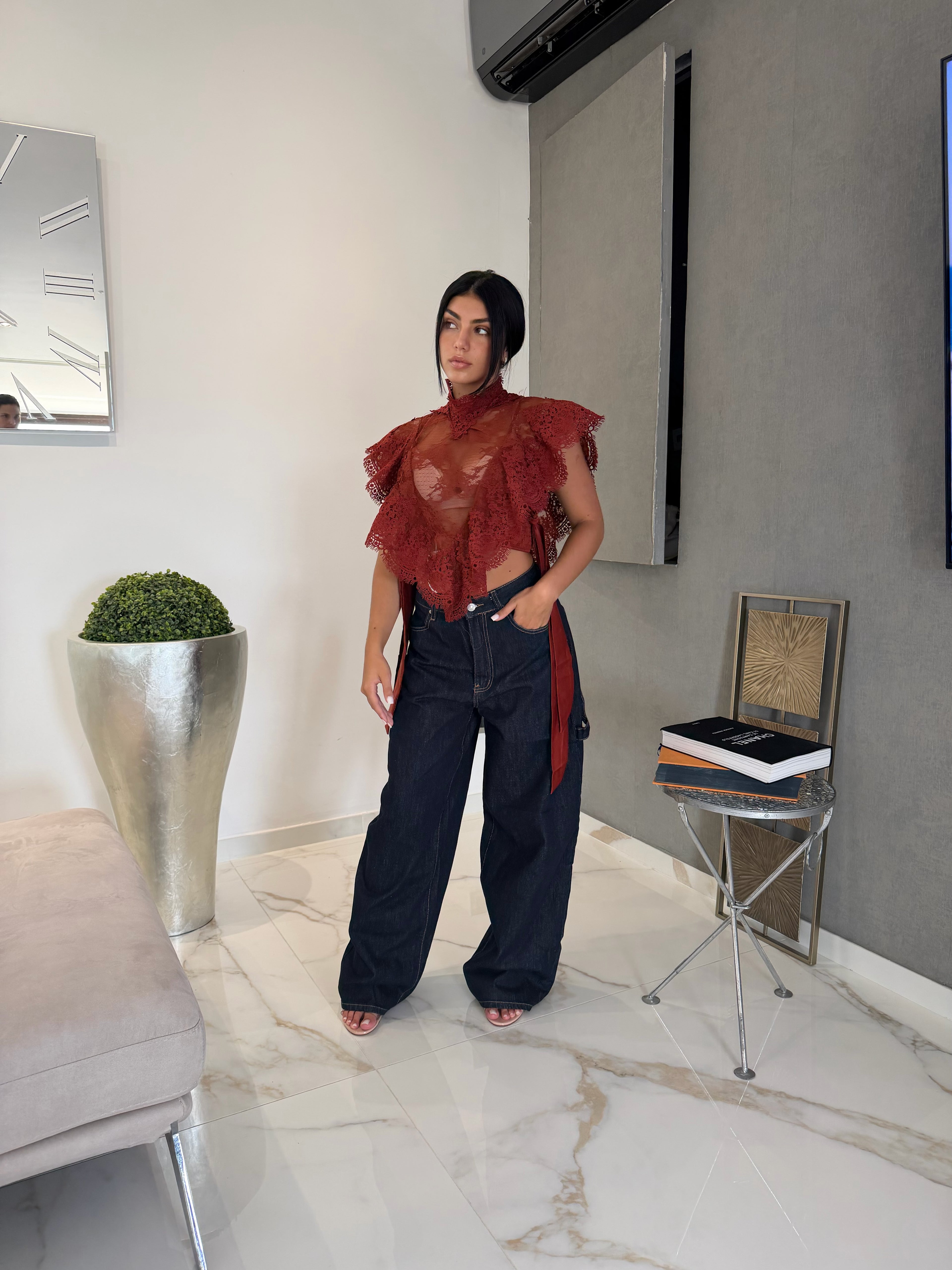 Jeans cuore lavaggio scuro