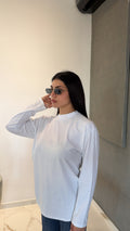 Shirt over bianco