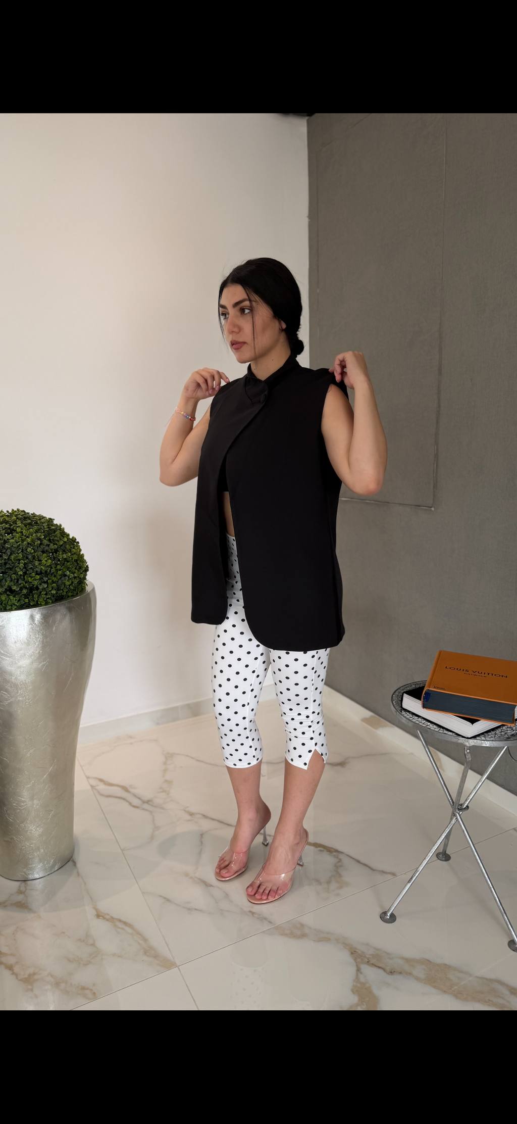 Giacca kimono nera