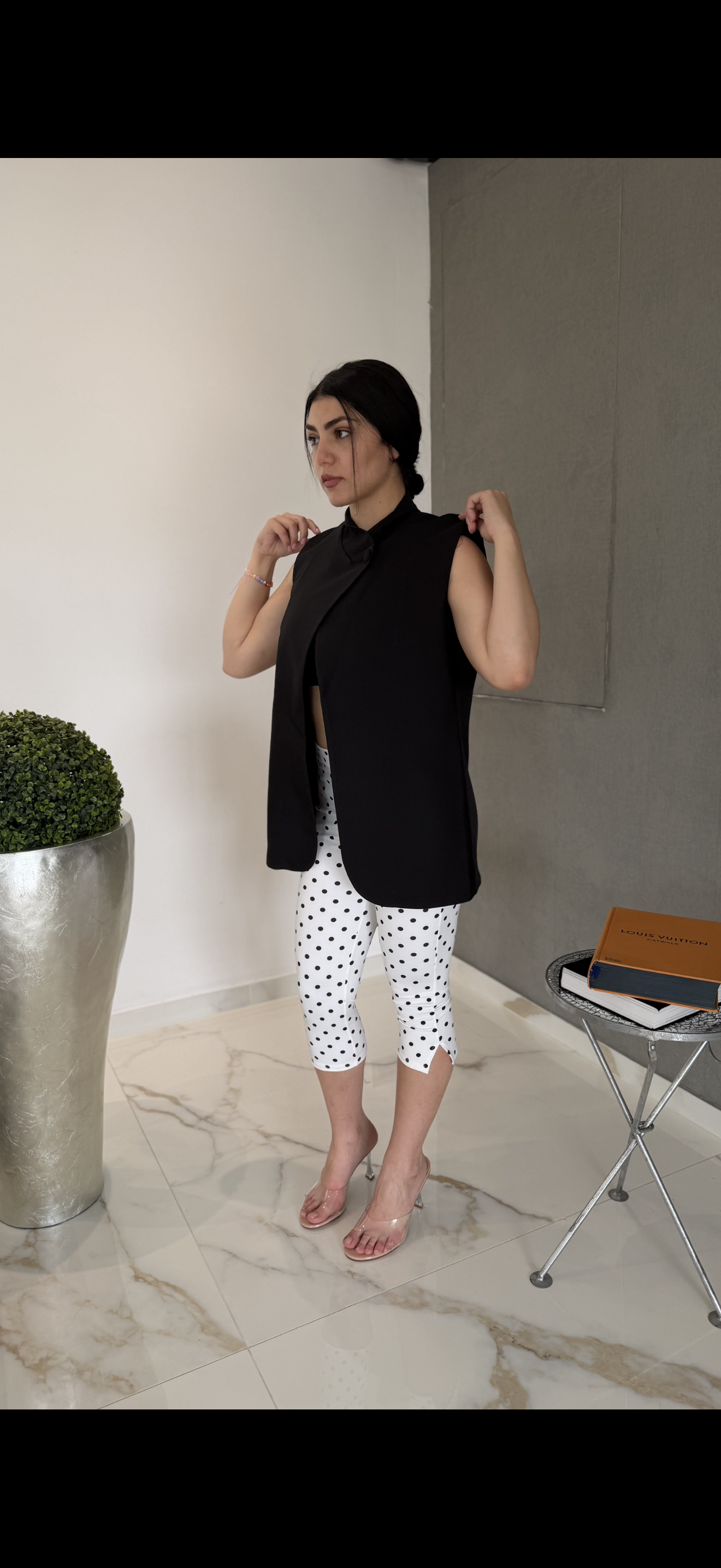 Giacca kimono nera