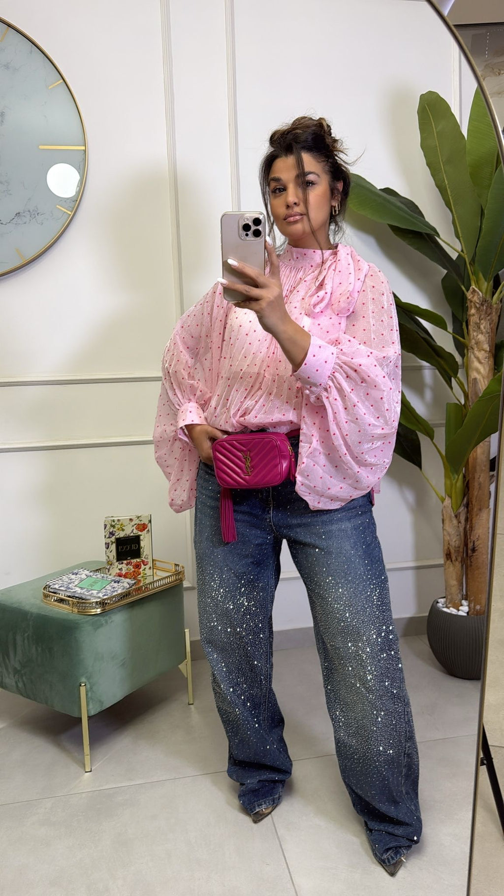 Camicia Pois Pink