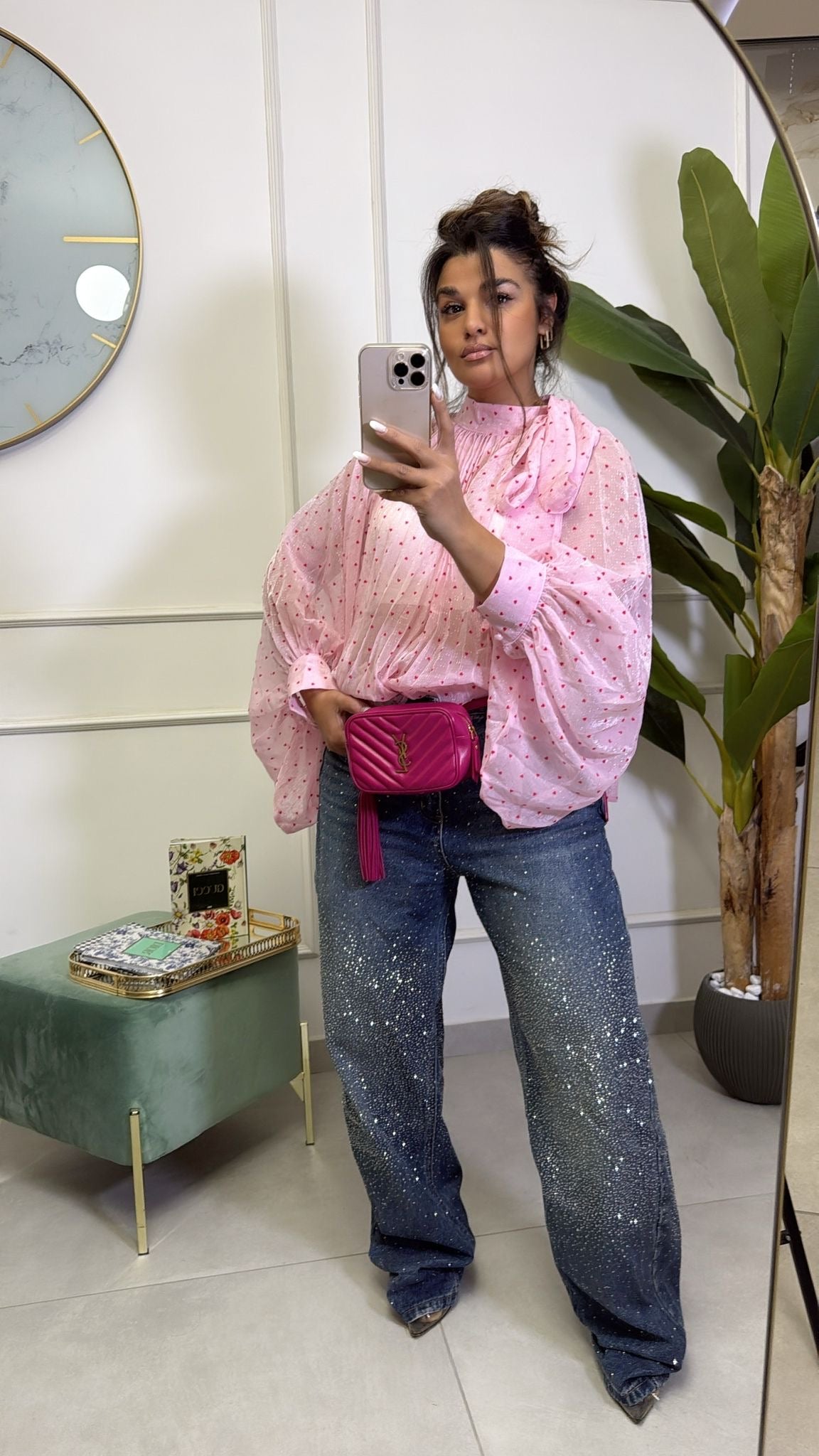 Camicia Pois Pink