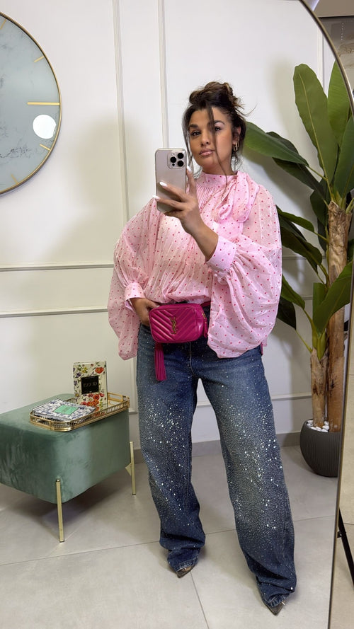 Camicia Pois Pink