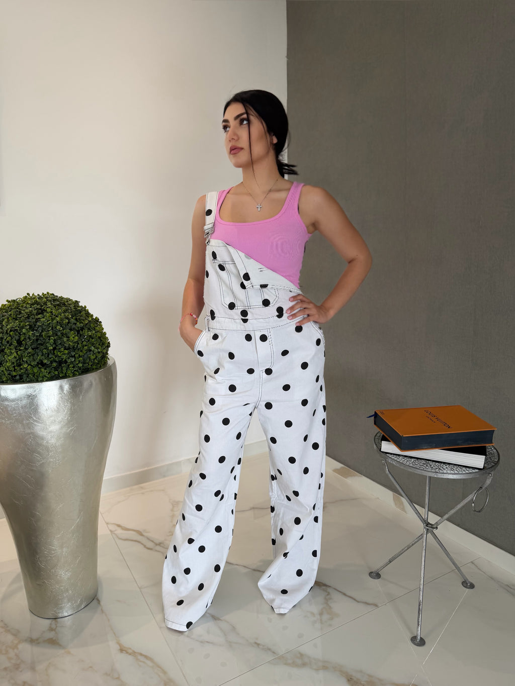 Salopette pois
