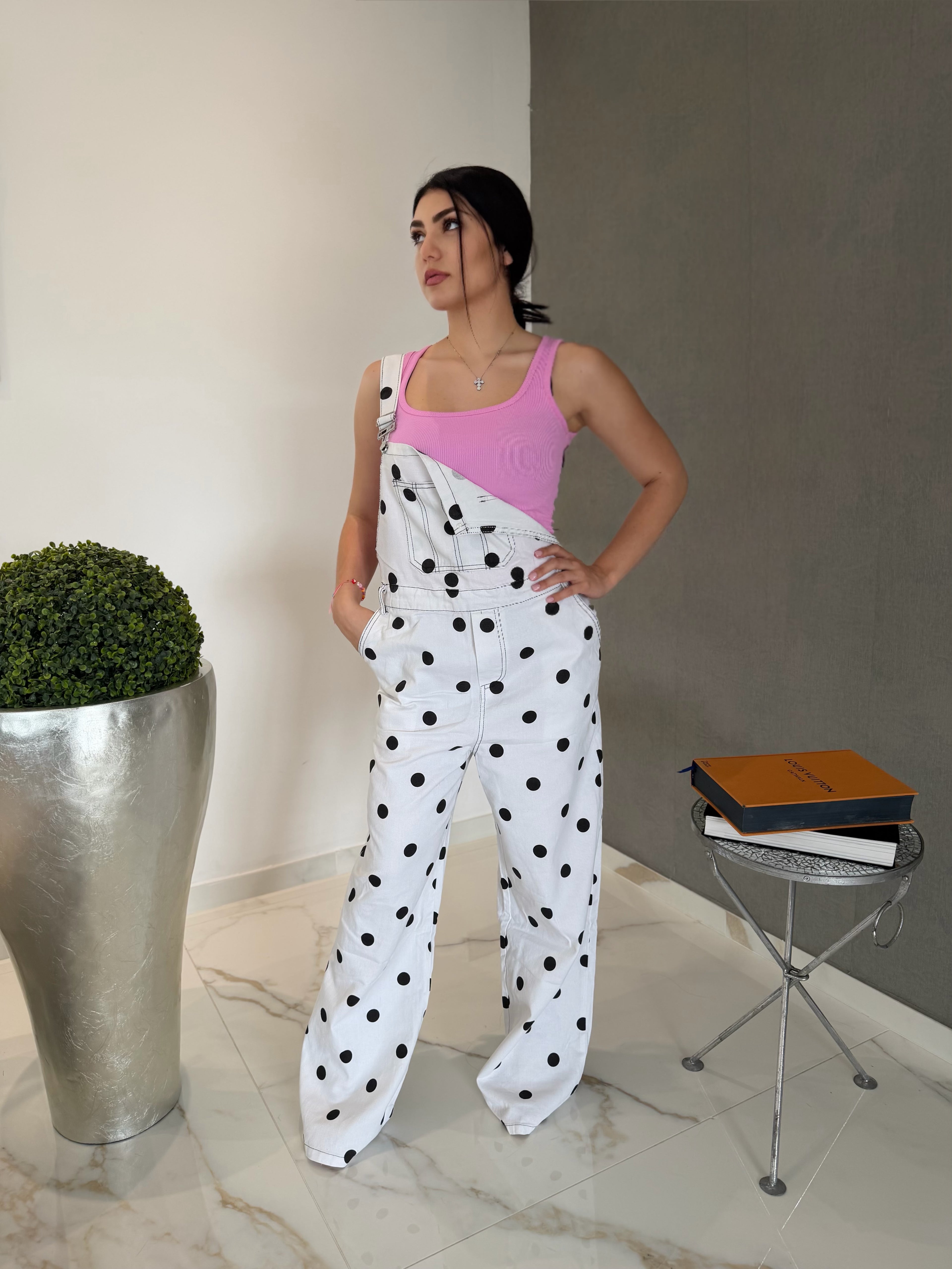 Salopette pois