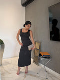 Vestitio lycra con spacco dietro