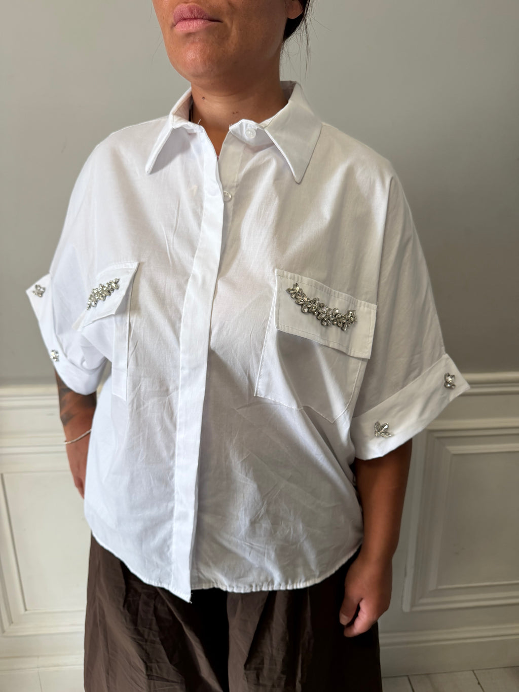 Camicia Swarovski