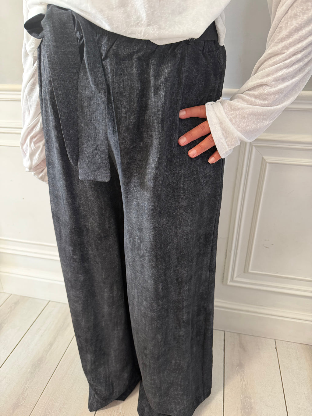 Pantalone blu navy curvy