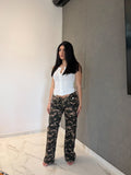 Jeans cargo mimetico