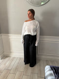 Pantalone blu navy curvy