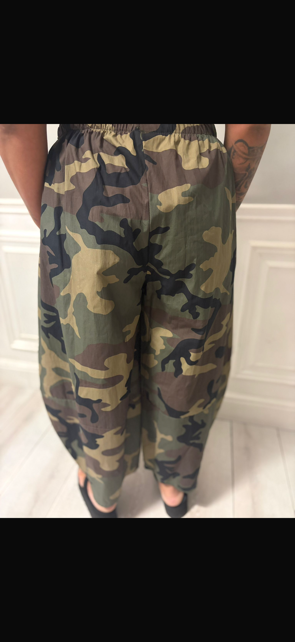 Pantalone 7/8 mimetico