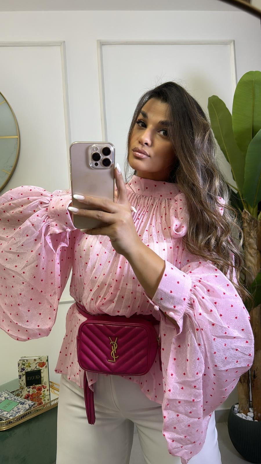 Camicia Pois Pink