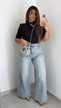 Jeans lavaggio chiaro slavato