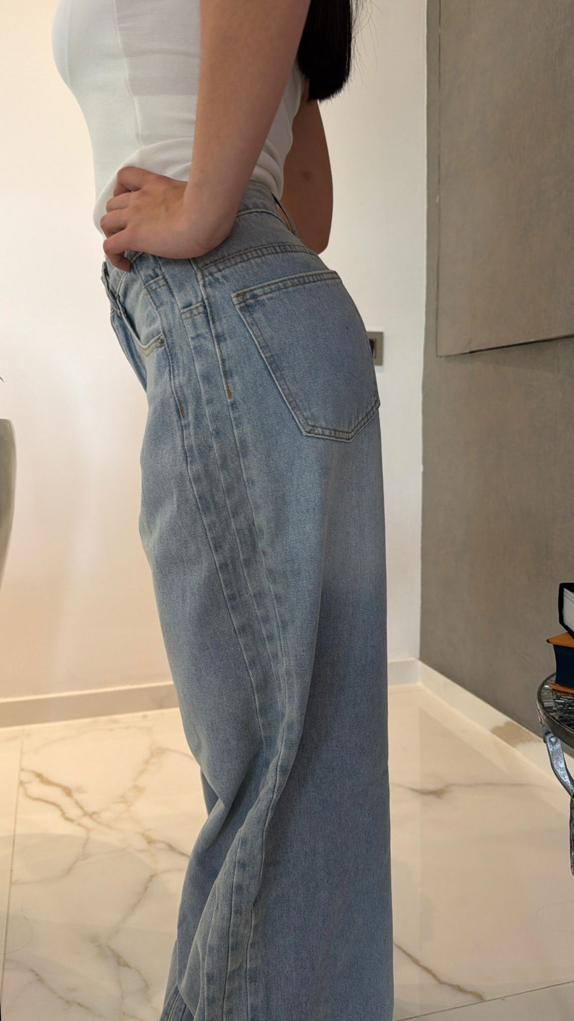 Jeans lavaggio chiaro slavato