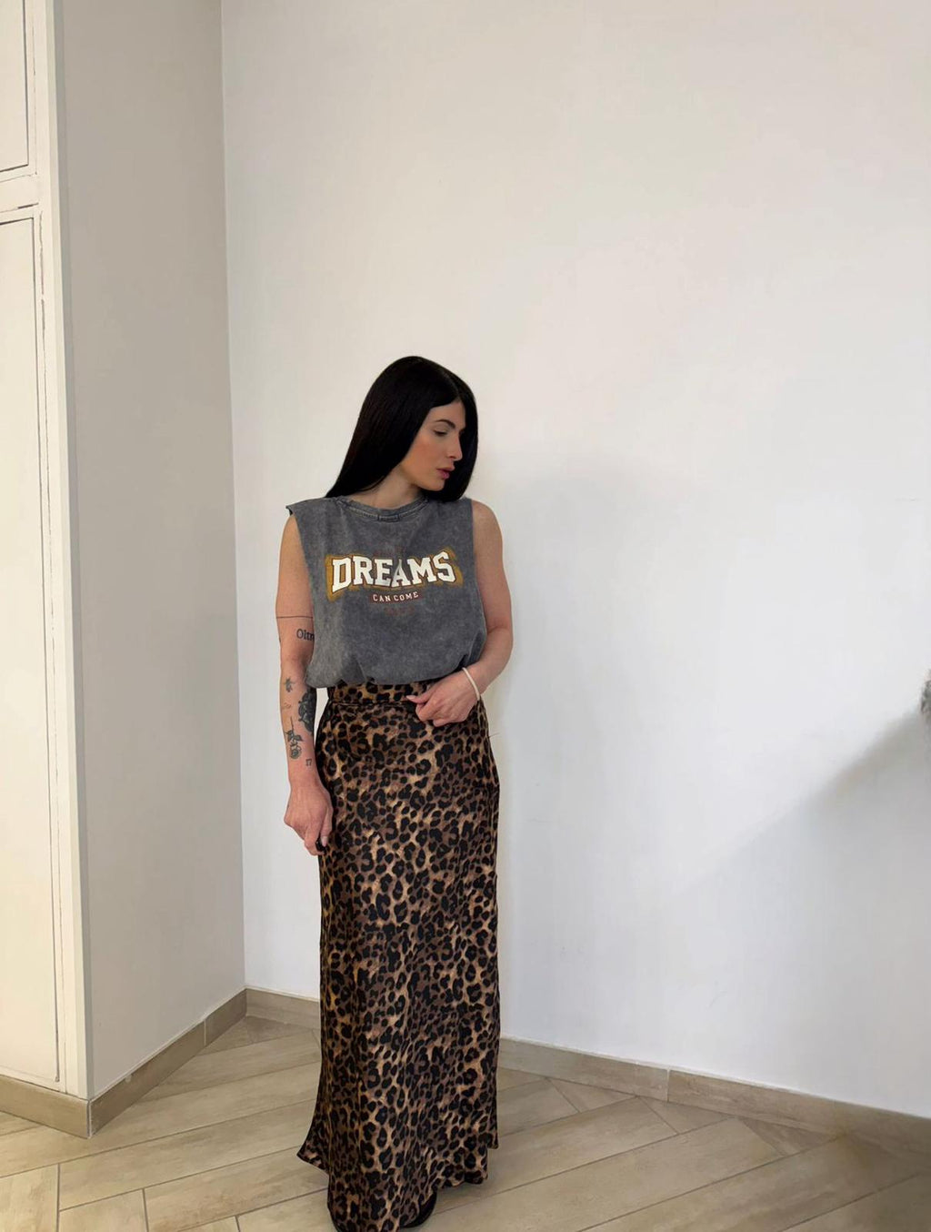 Long skirt maculata