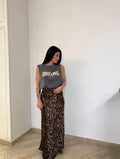 Long skirt maculata