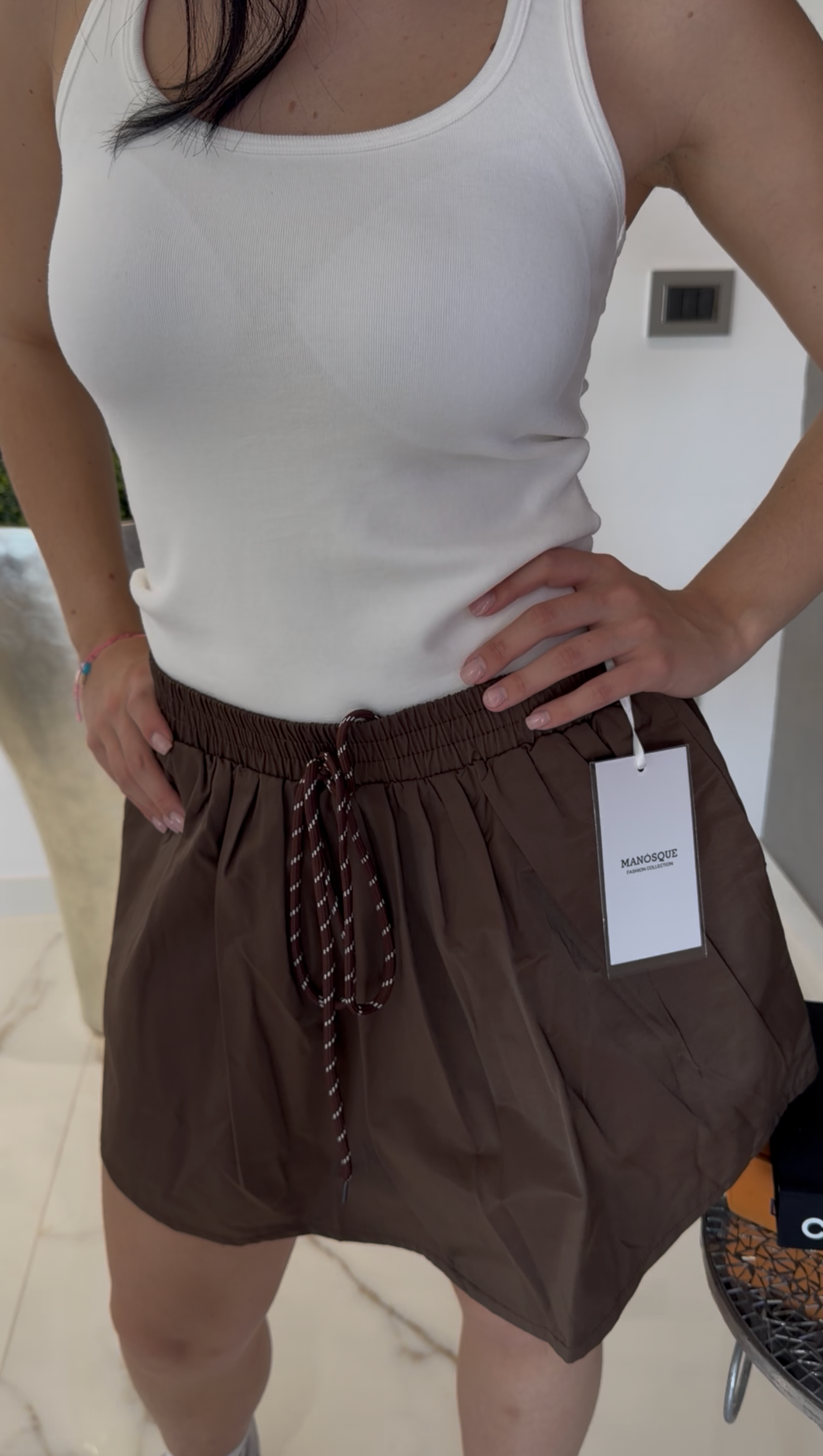 Pantagonna nylon marrone