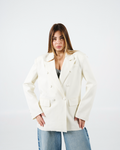 Blazer doppiopetto bianco