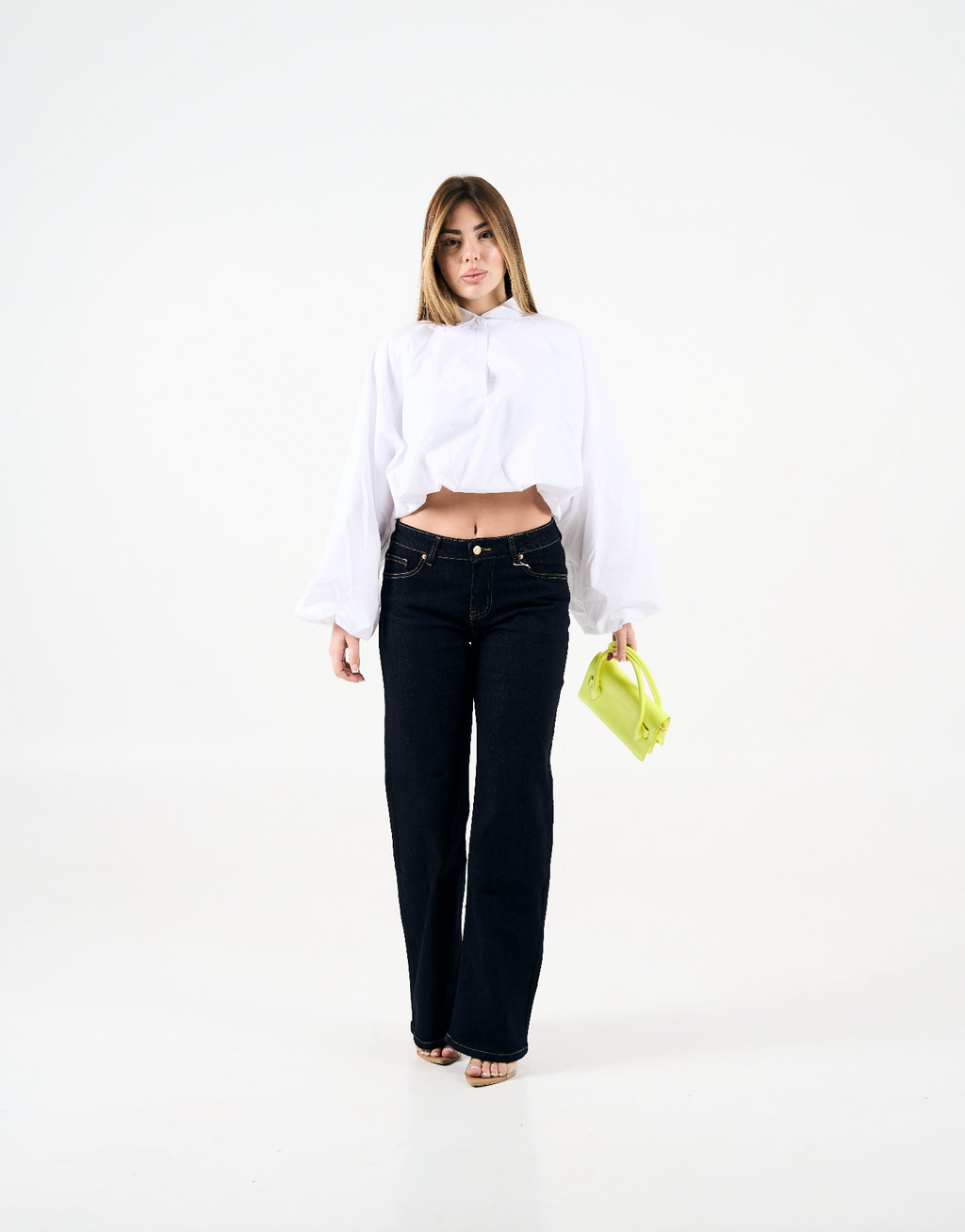 Camicia rose crop
