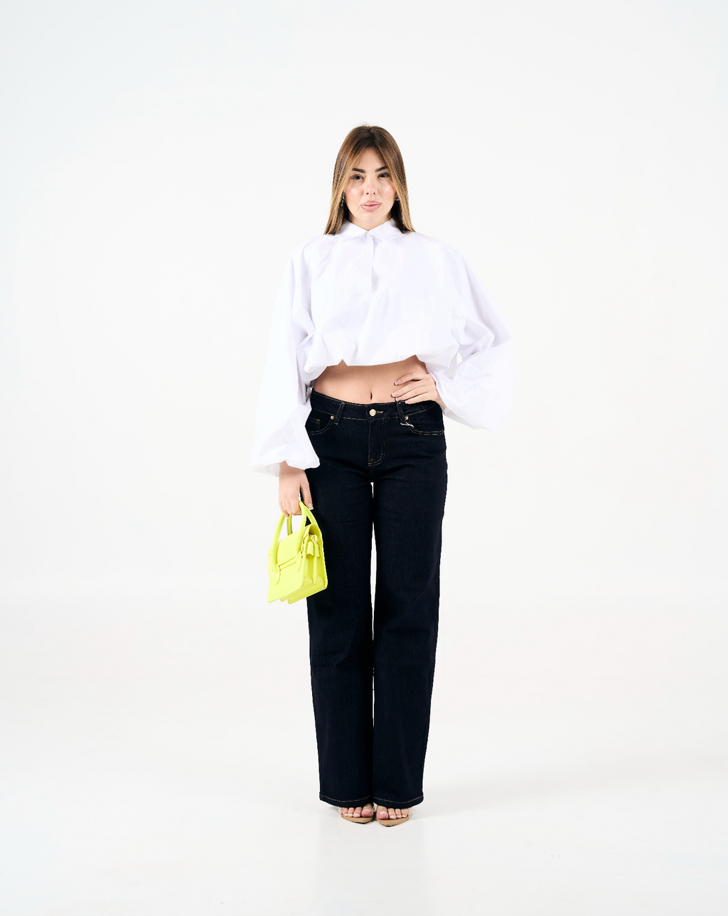 Jeans lavaggio scuro low rise