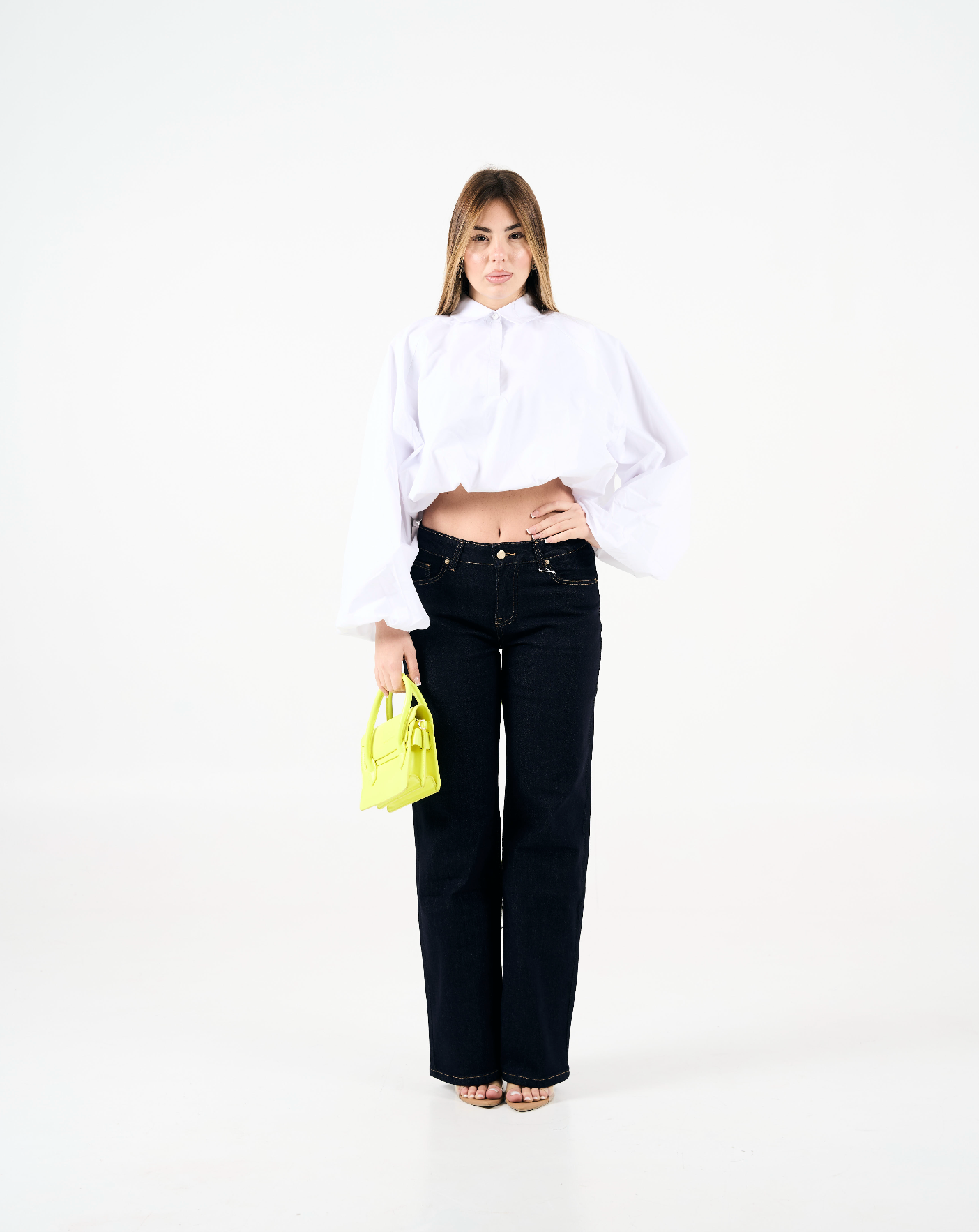 Jeans lavaggio scuro low rise